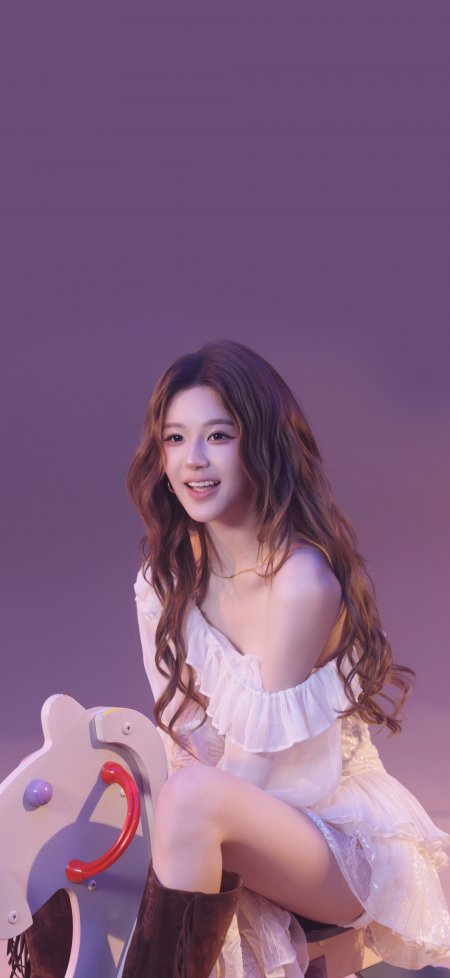 赵露思白色蕾丝裙温柔优雅明星时尚人物摄影手机壁纸