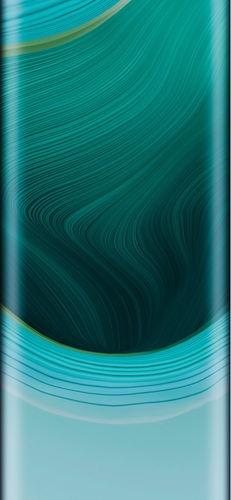 华为Mate60Pro青绿波纹流动质感高级感科技风景手机壁纸