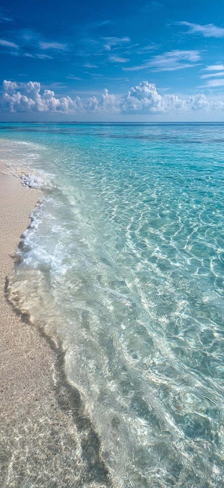 马尔代夫碧海白沙治愈系自然风光风景手机壁纸