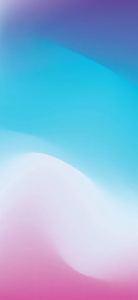 蓝粉渐变柔和光影极简抽象创意手机壁纸