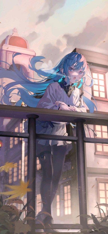 初音未来赛博朋克霓虹夜景动漫手机壁纸