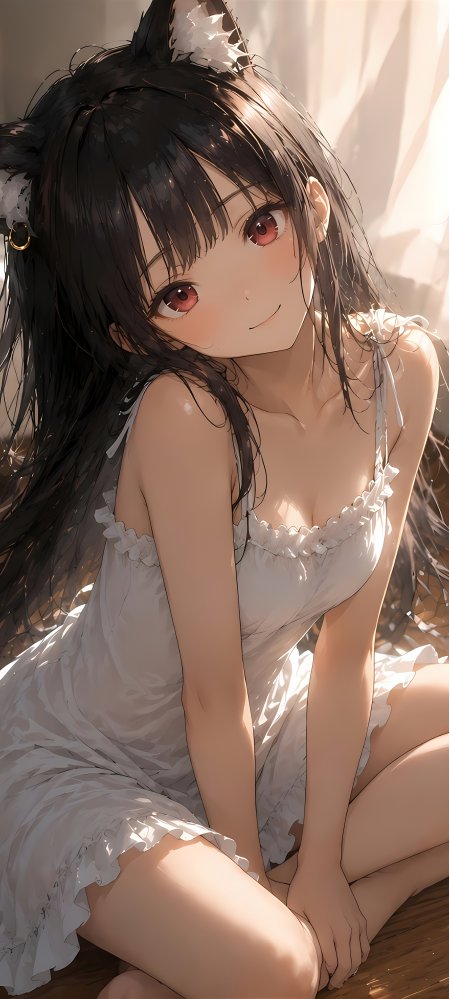 雪中少女捧雪花冬日唯美情感文艺手机壁纸