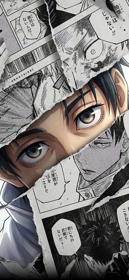 咒术回战乙骨忧太撕裂漫画拼贴动漫手机壁纸