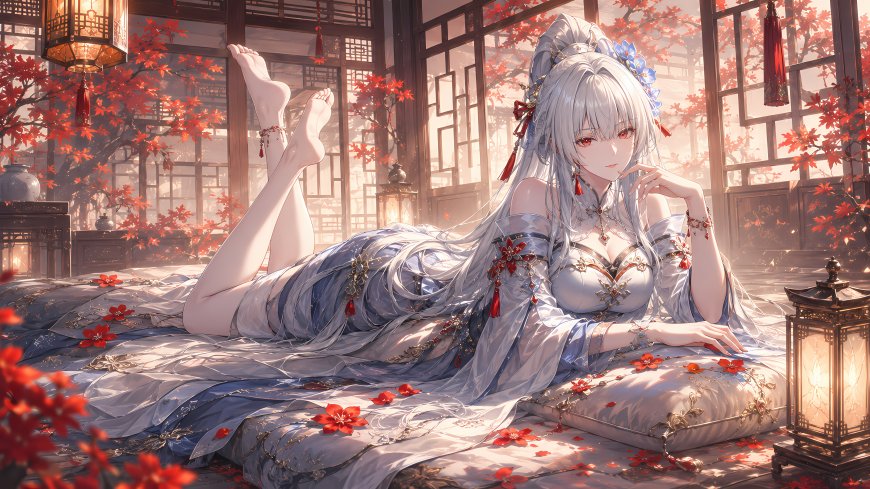 崩坏·星穹铁道镜流白发红眼少女游戏电脑壁纸