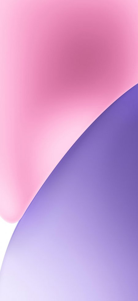 粉紫流体曲线极简抽象创意手机壁纸