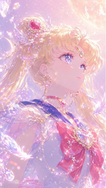 美少女战士月野兔水晶闪耀动漫手机壁纸