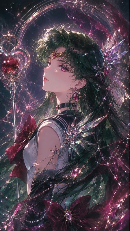 美少女战士冥王星权杖星空动漫手机壁纸