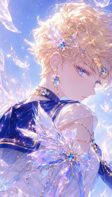美少女战士天王星金发水晶动漫手机壁纸