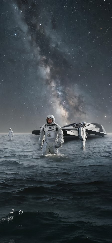 星际穿越宇航员银河深海影视剧照手机壁纸