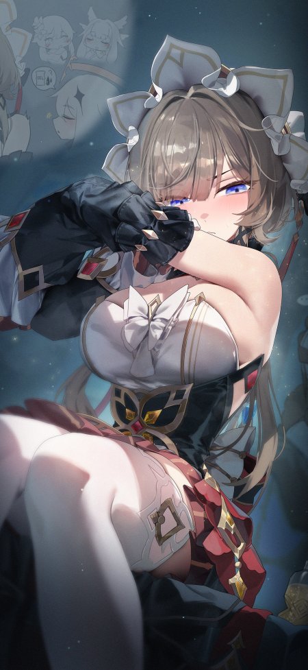 原神琳妮特猫耳紫瞳少女游戏手机壁纸