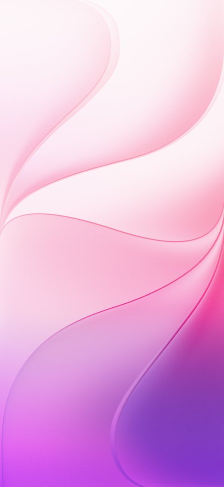粉紫丝滑曲线层叠流动感纹理手机壁纸
