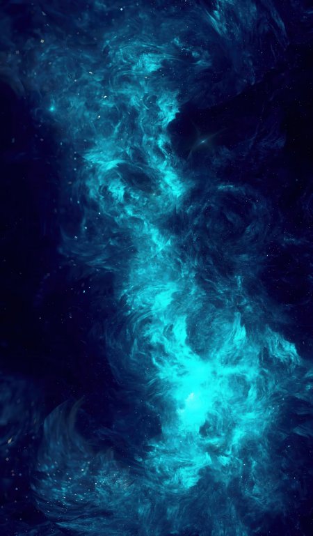深邃蓝色梦幻星云唯美宇宙科幻手机壁纸