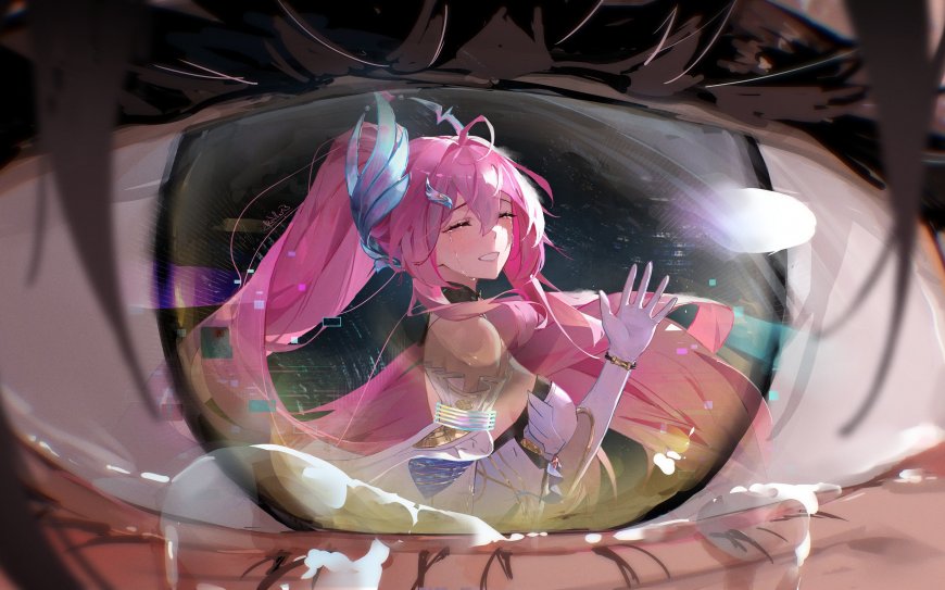 崩坏星穹铁道知更鸟眼中倒影粉发少女游戏电脑壁纸