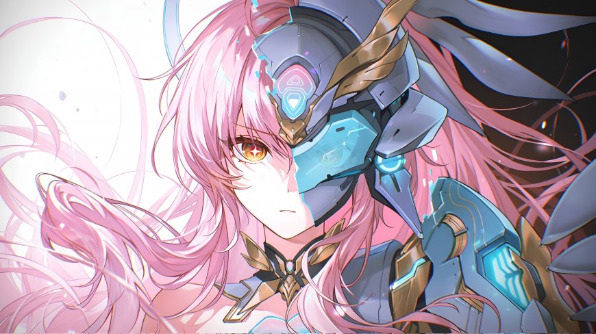 崩坏星穹铁道流萤半脸萨姆机甲少女游戏电脑壁纸