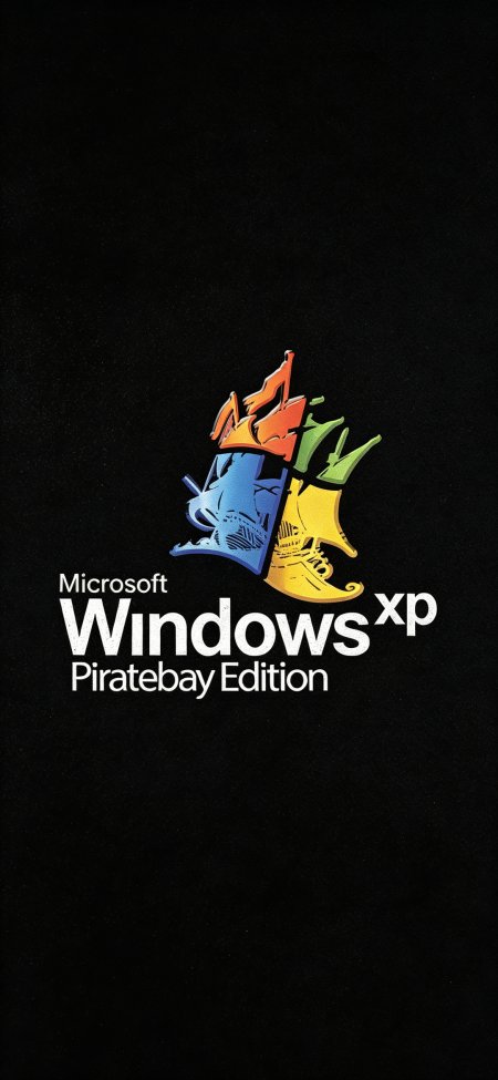 WindowsXP海盗湾恶搞创意手机壁纸