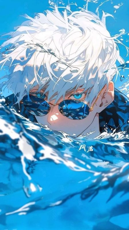 咒术回战五条悟水中动漫手机壁纸