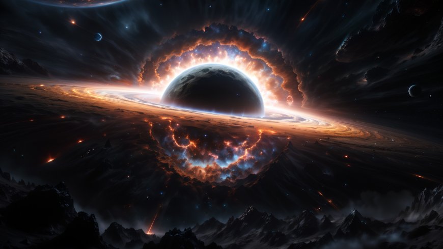 宇宙黑洞恒星崩解科幻电脑壁纸