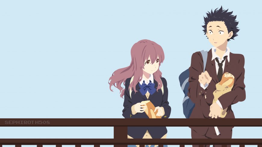 声之形校园少女情感二次元动漫电脑壁纸
