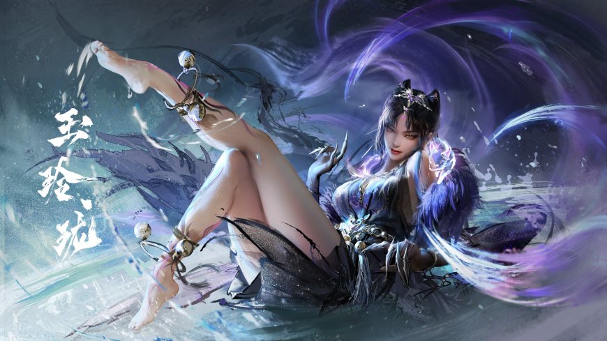 永劫无间玉玲珑狐耳古风少女游戏电脑壁纸