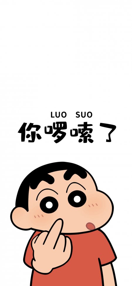 蜡笔小新你啰嗦了搞笑动漫手机壁纸
