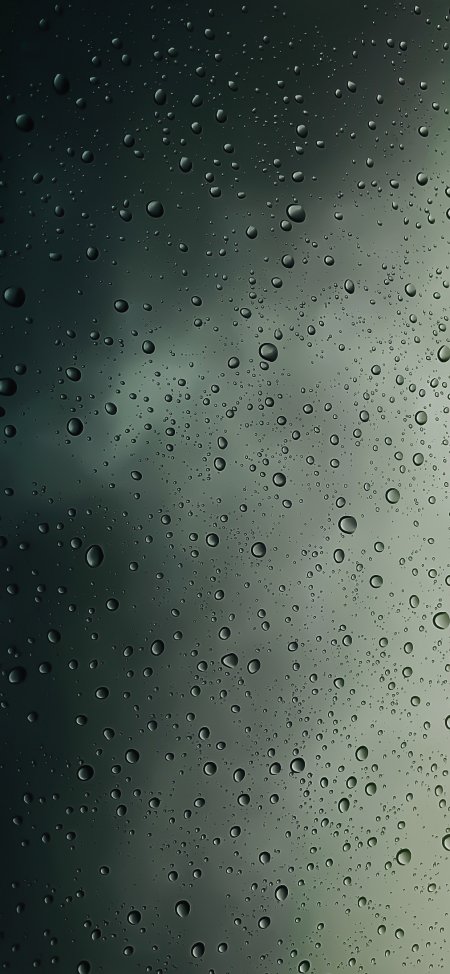 玻璃雨滴冷色意境情感文艺手机壁纸