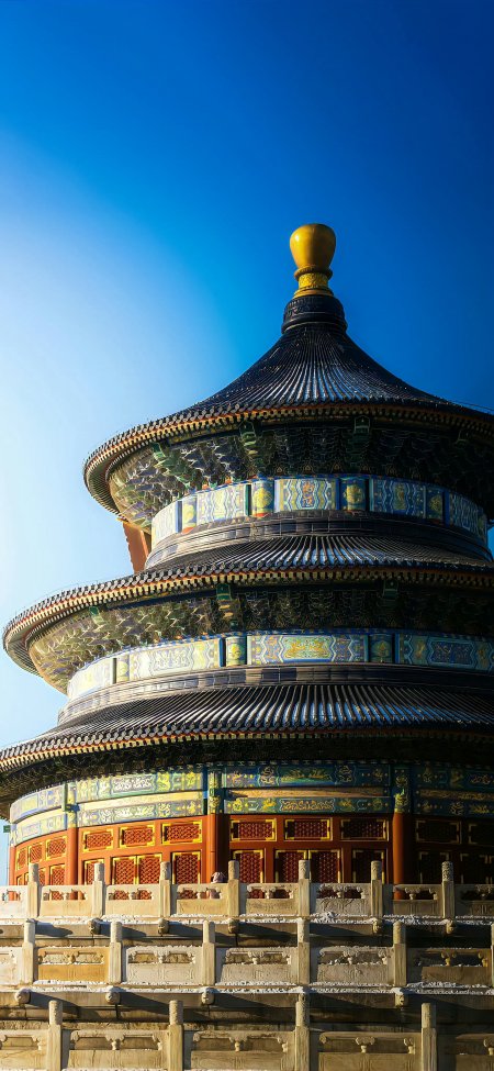 北京天坛祈年殿蓝天风景手机壁纸