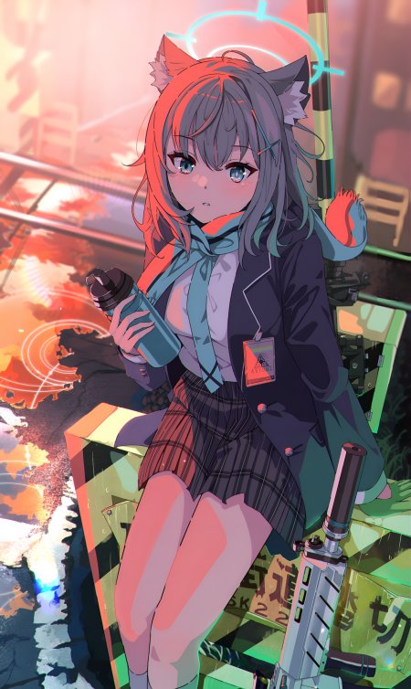 碧蓝档案角色插画其一动漫手机壁纸