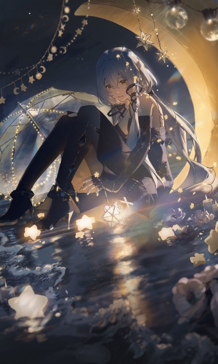 崩坏星穹铁道知更鸟月下星光动漫手机壁纸
