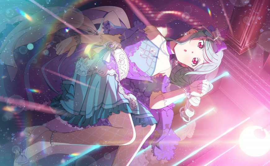 世界计划宵崎奏银灰长发紫裙少女动漫电脑壁纸
