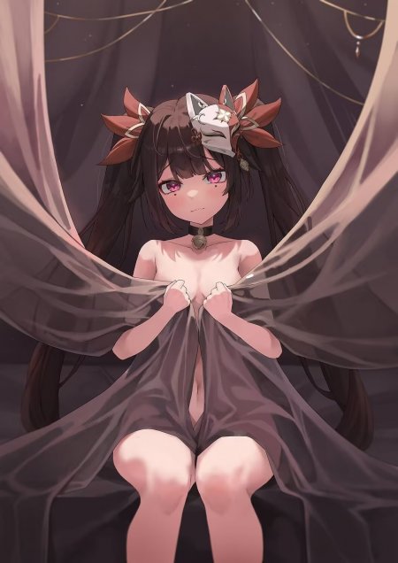 崩坏：星穹铁道花火面纱帘坐姿动漫手机壁纸