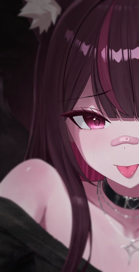 明日方舟 玫兰莎微笑特写粉色系动漫手机壁纸