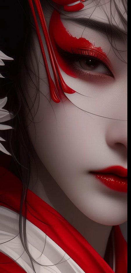 古典鬼姬幻想少女动漫手机壁纸