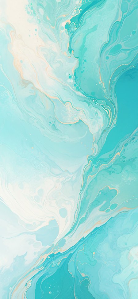 青蓝白色流体波浪液态晕染抽象肌理纹理手机壁纸