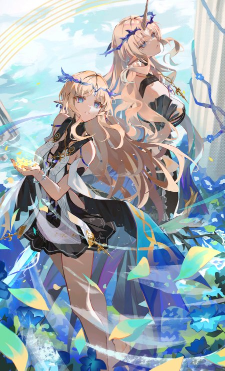 崩坏星穹铁道双生少女水晶光影梦幻游戏手机壁纸纸