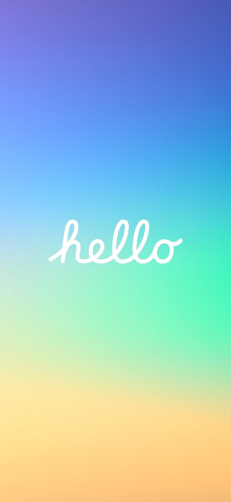 紫蓝青绿黄竖向彩虹渐变文字纹理手机壁纸