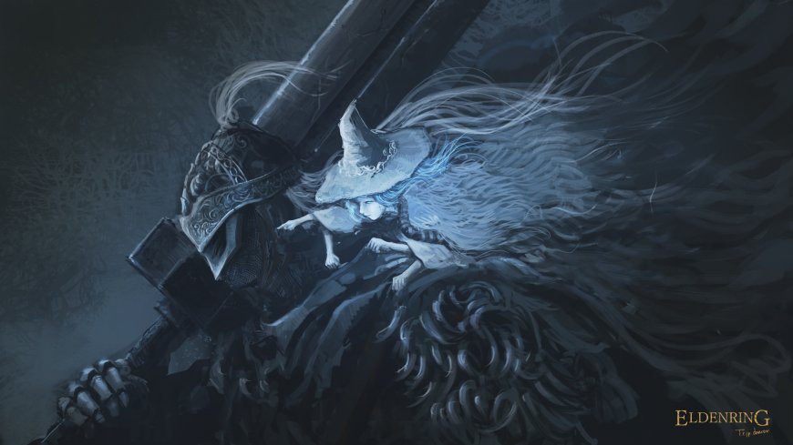 艾尔登法环魔女菈妮半狼布莱泽游戏电脑壁纸