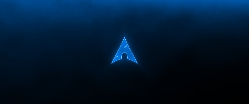 蓝光系统徽标暗雾科技极简创意电脑壁纸