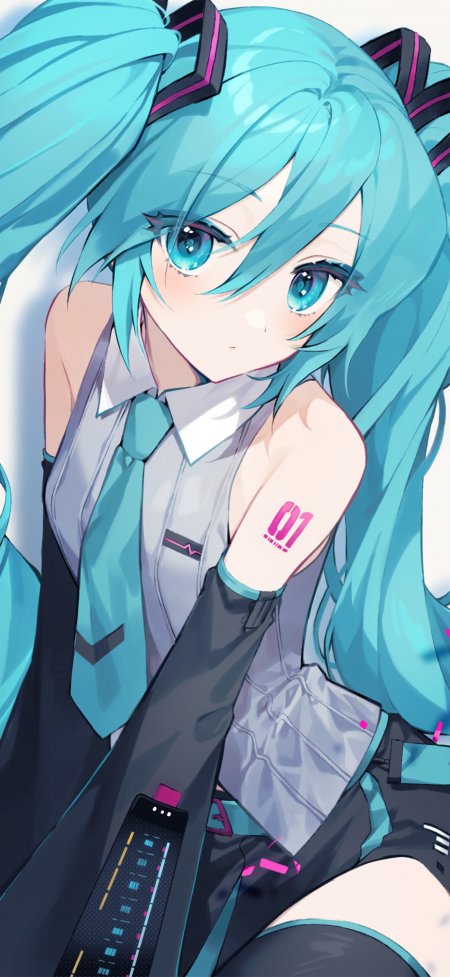 初音未来经典双马尾动漫手机壁纸