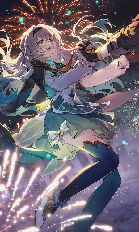 崩坏·星穹铁道流萤烟花起舞游戏手机壁纸