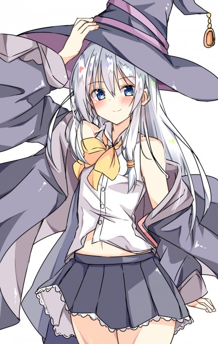 魔女之旅伊蕾娜紫帽银发魔女动漫手机壁纸