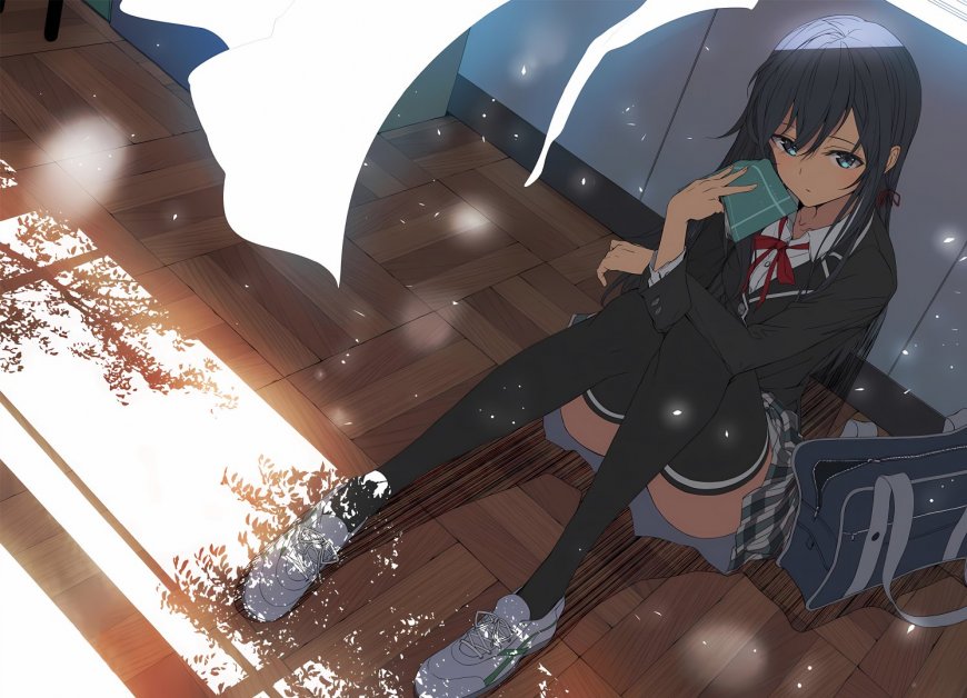 青春恋爱物语雪之下雪乃JK制服二次元动漫电脑壁纸