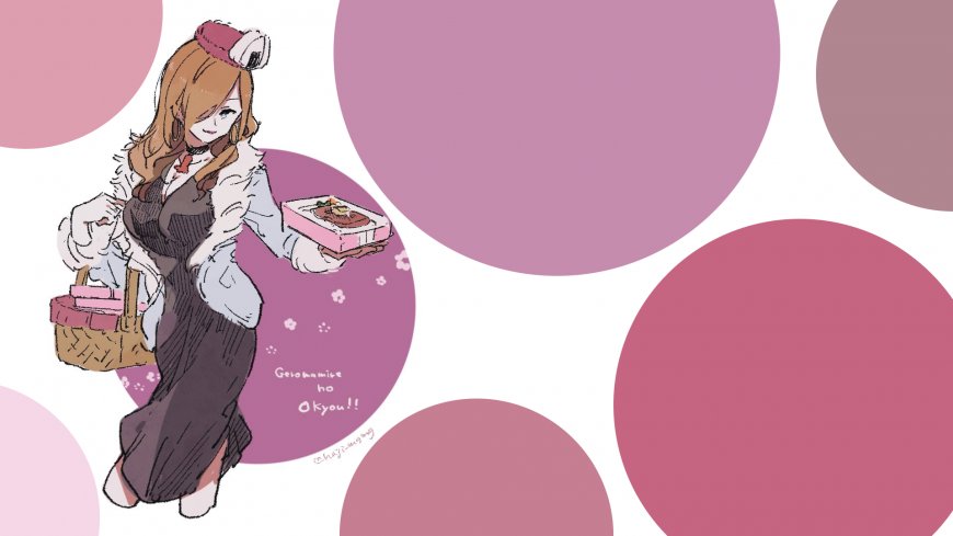 逆转裁判星影昴野餐美食少女游戏电脑壁纸