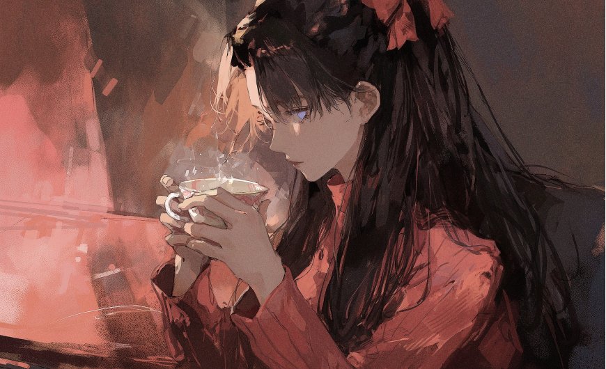 命运之夜远坂凛双马尾少女二次元动漫电脑壁纸