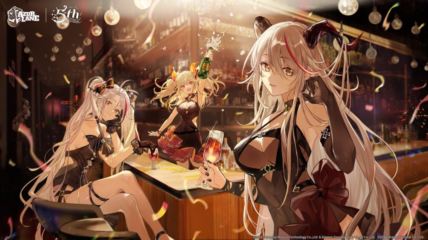 碧蓝航线五周年酒吧礼服少女游戏电脑壁纸
