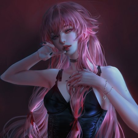 未来日记我妻由乃双马尾少女动漫手机壁纸