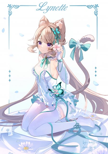 原神琳妮特猫耳女少女游戏手机壁纸