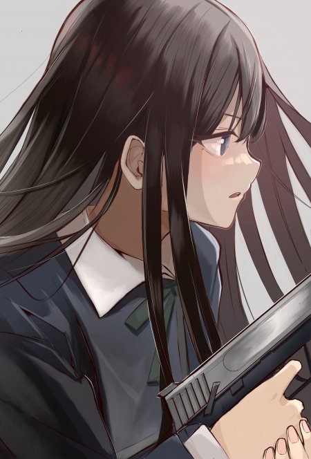 莉可丽丝泷奈JK制服少女动漫手机壁纸