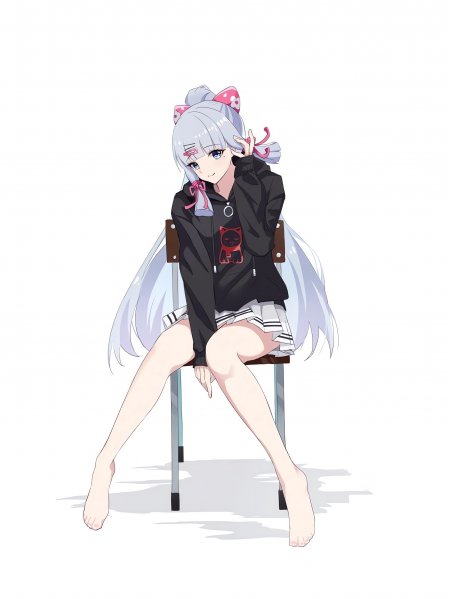 原神神里绫华卫衣少女游戏手机壁纸