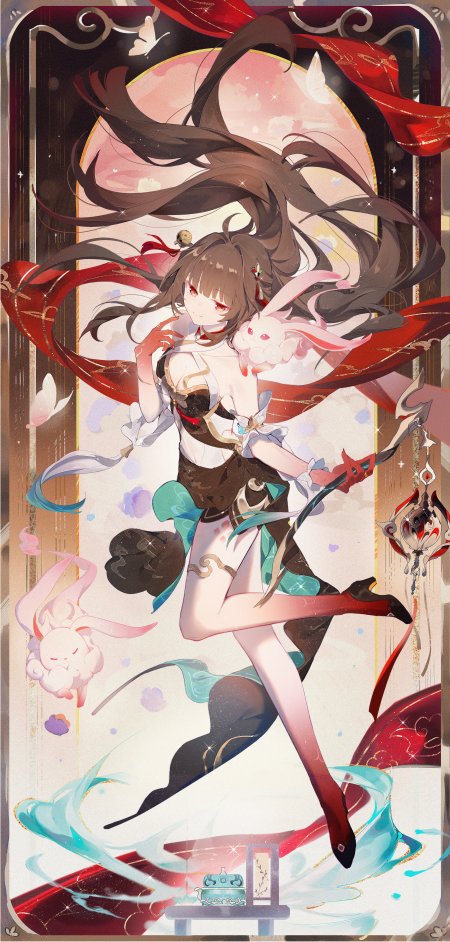 崩坏·星穹铁道灵砂红裙少女游戏手机壁纸