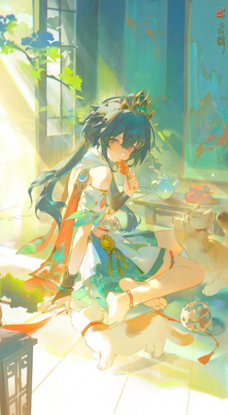 崩坏·星穹铁道云璃坐地少女游戏手机壁纸